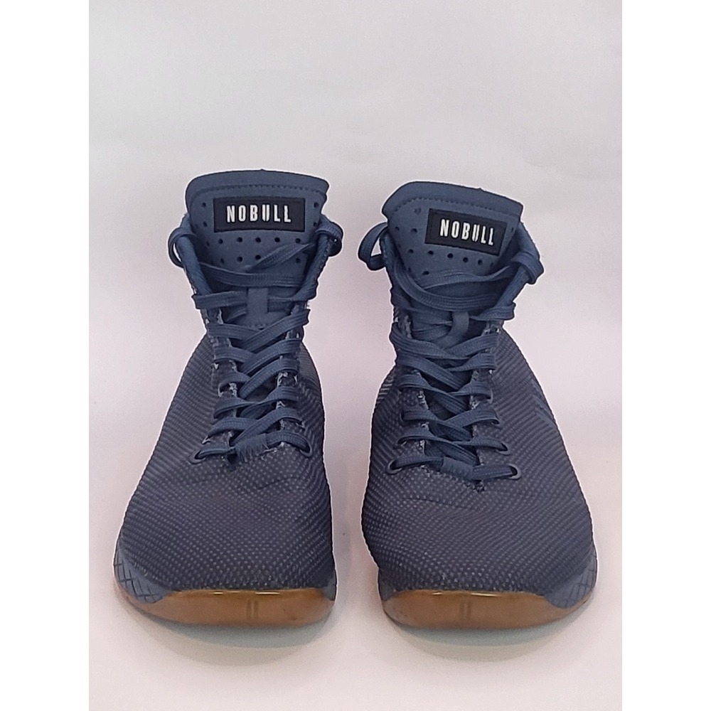 NOBULL Superfabric High Top Crossfit‎ Sneakers Navy Gum Bottoms Men 8 Women 9.5 - Picture 2 of 8